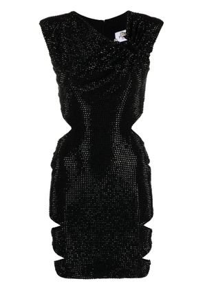 Philipp Plein crystal-embellished mini dress - Black