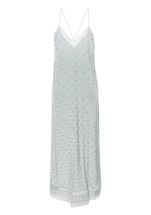 Zadig&Voltaire Reman silk maxi dress - Blue