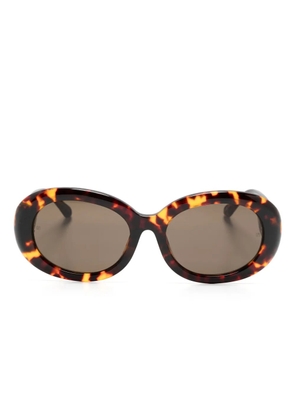 Linda Farrow Lina round-frame sunglasses - Brown
