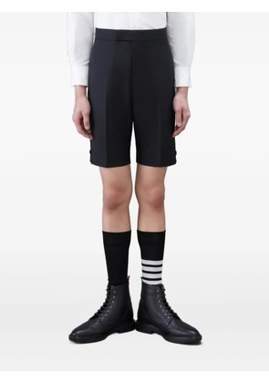 Thom Browne back-strap twill shorts - Black
