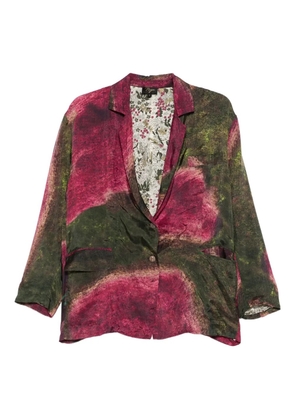 YAVI abstract-pattern blazer - Green