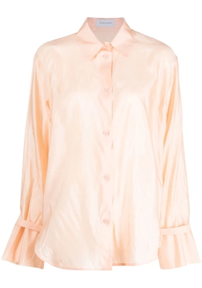 Christian Wijnants cuff strap silk shirt - Neutrals