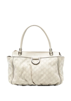 Gucci Pre-Owned 2016-2025 Guccissima Abbey D Ring tote bag - White