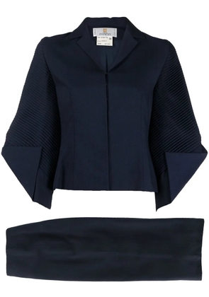 Givenchy Pre-Owned 1990 two-piece skirt suit - Blue