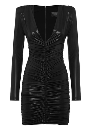 Philipp Plein LS Shiny mini dress - Black