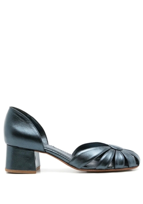 Sarah Chofakian Marjorie 40mm round-toe pumps - Blue