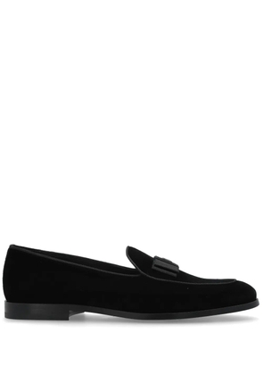 Dolce & Gabbana logo-plaque loafers - Black