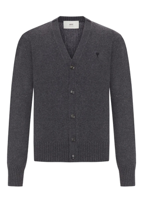 AMI Paris cashmere buttoned cardigan - Grey