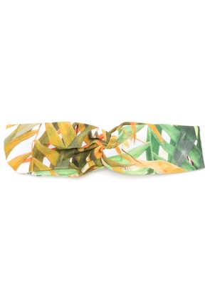 Lygia & Nanny Bethânia botanical-print headband - Yellow