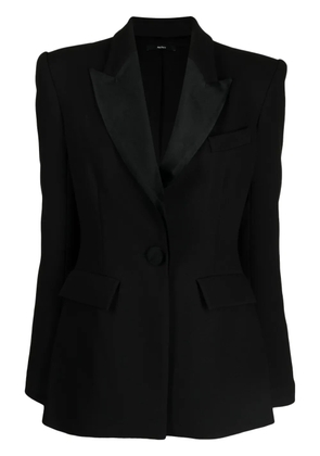 Alex Perry peak-lapel padded-shoulder blazer - Black