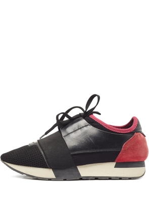 Balenciaga Pre-Owned 2024 Race Runner leather mesh sneakers - Black