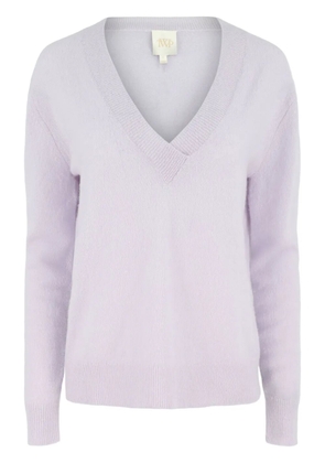 TWP V-neck knitted top - Purple