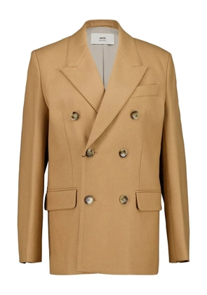 AMI Paris double-breasted wool blazer - Neutrals