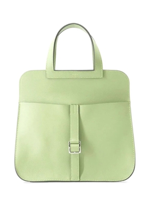 Hermès Pre-Owned 2022 Evercolor Halzan 25 satchel - Green