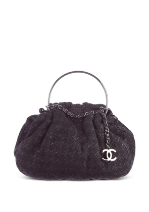 CHANEL Pre-Owned 2005 CC tweed tote bag - Black