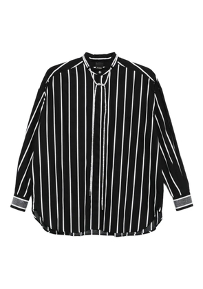 PINKO striped lace shirt - Black