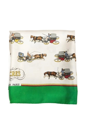 Hermès Pre-Owned 1965 Fiacres silk scarf - Green