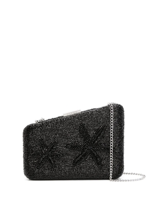 STAUD Carmella beaded clutch bag - Black