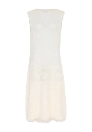 Maison Margiela sleeveless textured midi dress - Neutrals