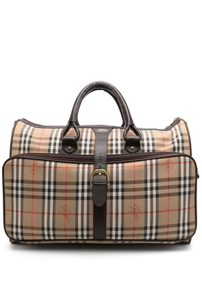 Burberry Pre-Owned 1990s Check-print travel bag - Neutrals