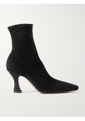 NEOUS - Ran Stretch-suede Ankle Boots - Black - IT36,IT36.5,IT37,IT37.5,IT38,IT38.5,IT39,IT39.5,IT40,IT40.5,IT41
