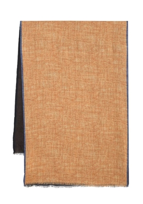 Dell'oglio two-tone frayed scarf - Yellow