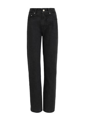 Amapô back-patch straight-leg jeans - Black