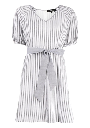 tout a coup V-neck short-sleeve dress - Grey