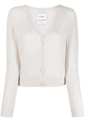 Barrie V-neck cashmere cardigan - Neutrals