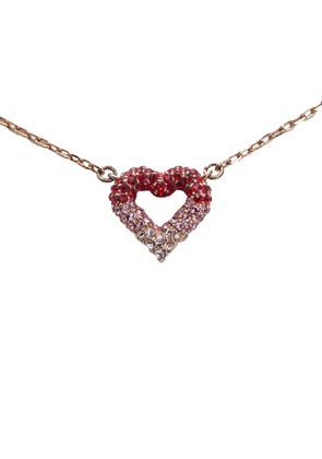 Louis Vuitton Pre-Owned 2015 Gold Plated Crystal Heart Necklace costume necklace