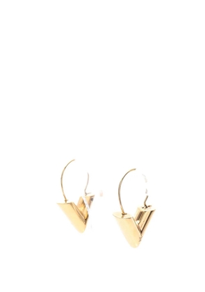 Louis Vuitton Pre-Owned 2021 Gold Plated Essential V Hoop Earrings costume earrings