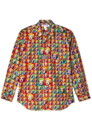 Comme Des Garçons Shirt graphic-print cotton shirt - Red