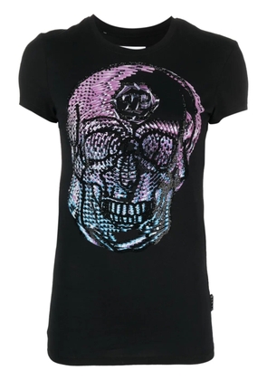 Philipp Plein crystal-embellished skull T-shirt - Black