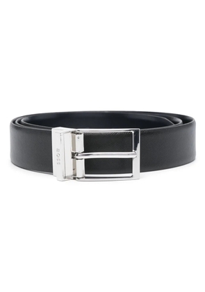 BOSS engraved-buckle belt - Black