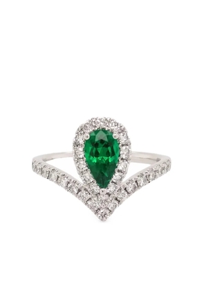 HYT Jewelry 18kt white gold emerald ring - Silver