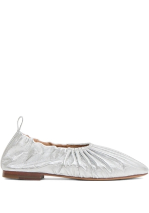 Mansur Gavriel Ruched Ballerina flats - Silver