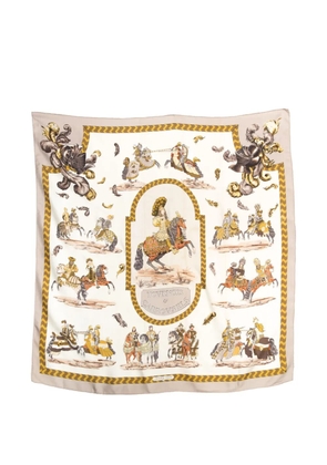 Hermès Pre-Owned 1960s Tournois et Carrousels silk scarf - Grey