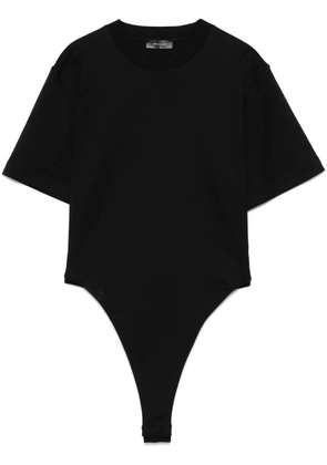 Mugler corset open-back bodysuit - Black