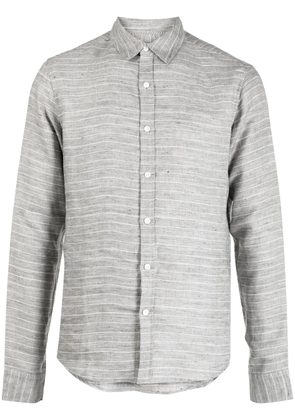 Private Stock horizontal-stripe print shirt - Grey