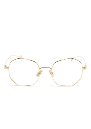 Eyepetizer Walt geometric-frame glasses - Gold
