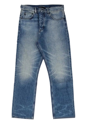 FEAR OF GOD ESSENTIALS knee whiskering effect straight-legged jeans - Blue