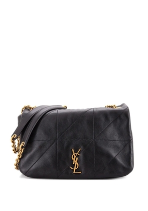 Saint Laurent Pre-Owned Jamie Flap Bag Quilted Leather Medium shoulder bag - Black
