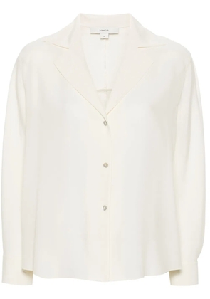 Vince semi-sheer silk shirt - Neutrals
