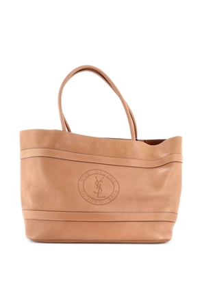 Saint Laurent Pre-Owned Rive Gauche Leather Large tote bag - Neutrals