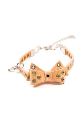 Christian Dior Pre-Owned 1990s bow bracelet - Orange