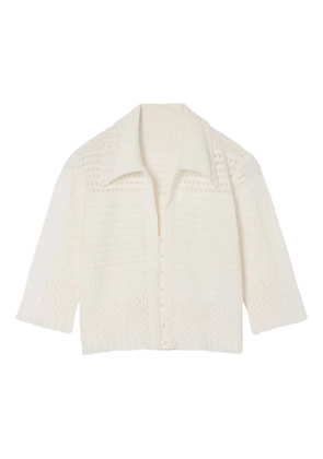 Mame Kurogouchi open-knit top - Neutrals