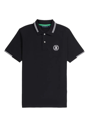 Psycho Bunny logo-embroidered polo shirt - Black