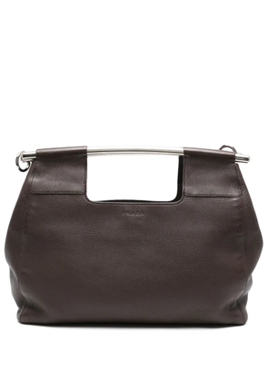 Prada Pre-Owned 2000s metal-bar tote bag - Brown