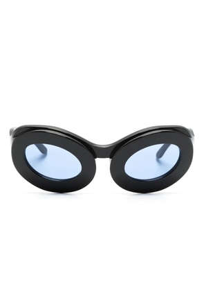 Henrik Vibskov Tyler oval-frame sunglasses - Black