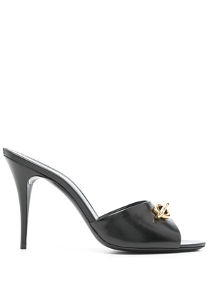 Saint Laurent Pre-Owned 95mm Le Maillon sandals - Black